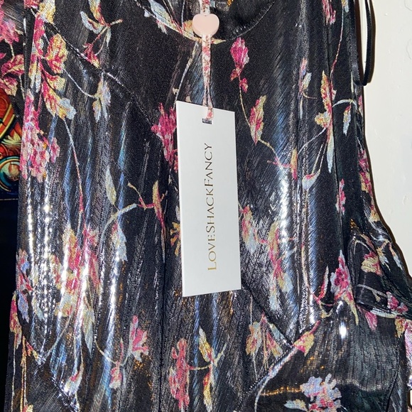 PROM LoveShackFancy Rialto Floral Silk Lamé Maxi Dress several sizes NWT - Picture 9 of 11